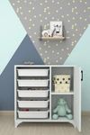 купить Шкаф детский Bofigo Коробка для игрушек 770x300x785mm, White (12-02-01) в Кишинёве 