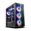 Case ATX Deepcool MATREXX 70 ADD-RGB 3F, w/o PSU, 4x 120mm fans (3x RGB+1x Black), TG, USB3.0, Black 
