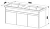 купить Шкаф под умывальник Martat Isik 120 cm (white) в Кишинёве 