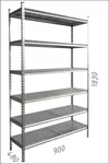 cumpără Raft metalic galvanizat Gama Box 900Wx480Dx1830H mm, 6 poliţe/MB în Chișinău 