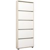 купить Полка для обуви Mobildor-Lux Leo Slim 50x16x203H cm Sonoma/White в Кишинёве 