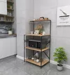 cumpără Dulap Trendy Anemon-Negru, Pin 60x124x45cm, multifunctionala (GTR006653) în Chișinău 