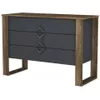 купить Комод Trendy Бумеранг, антрацитовый орех, 110x76x45 см (GTR005842) в Кишинёве 