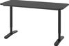 cumpără Masă de birou Ikea Bekant furnir frasin 140x60 (Negru) în Chișinău 
