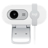 Camera Logitech BRIO 100, 1080p/30fps, FoV 58°, 2MP, Fixed Focus, Shutter, 1.5m, White 