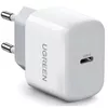 купить Зарядное устройство сетевое Ugreen 10220, Type-C PD3.0 20W EU CD241, White в Кишинёве 