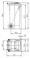 купить Урна для мусора Sulo 1093343 tomberon plastic p/u deseuri MGB80L в Кишинёве 