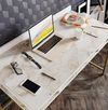 купить Офисный стол Trendy Tumata, AurAlb, 120x75x60cm в Кишинёве 