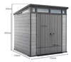 купить Садовый сарай Keter 57730 Signature 7x7, 216x218x226cm, gri в Кишинёве 