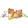 купить Детская площадка Fungoo Maxi Set PLAY BOX (My_Side Fortress Toybox Rainbow Move+) teak painted в Кишинёве 