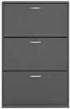 купить Полка для обуви Fabrik Home Тумба для обуви 3 дверцы /800 антрацит в Кишинёве 