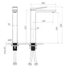 Смеситель для умывальника высокий Volle SOLO 
