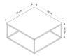купить Журнальный столик Trendy Loni, Masuta de cafea, Antracit, 90x42x90cm в Кишинёве 