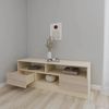 cumpără Comodă TV Smartex (16333) Т6 120cm TV Ivory+Stejar Deschis în Chișinău 