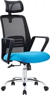 купить Офисное кресло CUSTÓ Modena, negru - albastru в Кишинёве 
