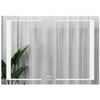 купить Зеркало для ванной Bayro Sirius 1200x800 LED 3C touch c подогревом, часами и термометром в Кишинёве 