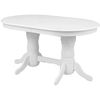 cumpără Masă Fabrik Home Elegance овальный 1600-2800x770x1000 Белый (раскладной) în Chișinău 