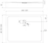 cumpără Cadița de duș New Trendy B-0708 Tray Corio 120x100x12 în Chișinău 