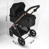 cumpără Сărucior pentru copii Coccolle Hapi Soley H2003 Carucior 3/1, Jet Black în Chișinău 