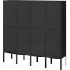 купить Офисный шкаф Ikea Lixhult 140x35x142 (Antracit) в Кишинёве 