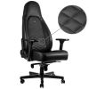 Gaming Chair Noble Icon NBL-ICN-PU-BLA Black/Black, User max load up to 150kg / height 165-190cm 