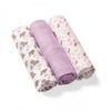 Pelincute din fibre de bambus Babyono Violet (70x70 cm) 3 buc 