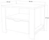 купить Тумбочка Trendy Nisan 1600-025, 60x42x45cm в Кишинёве 