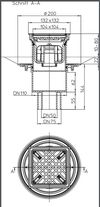 cumpără Sifon de pardoseala interior vertical PP D. 50/75/110 cu grila inox (132 х 132 mm) HL310NPr-3020  HL în Chișinău 