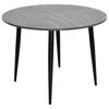 купить Комплект стол и стулья Evelin di Costacurta стол DT 402-6B + 4 стула QT-227B Light grey/Dark grey в Кишинёве 