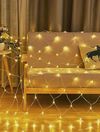 cumpără Ghirlandă Promstore 43455 Огни новогодние Сетка 160LED 2x1m, тепл-белый în Chișinău 