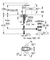 купить Смеситель для биде Grohe Eurocube bideu 23138000 в Кишинёве 