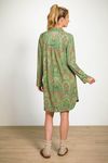 купить Домашний текстиль Pip Studio 51.503.676 Daaltje Long Sleeve Nightdress Jabali Green XXL Green в Кишинёве 