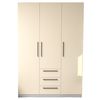 купить Шкаф Bayro Serenity 1500x2200x518 light cream cu 3 sertare в Кишинёве 