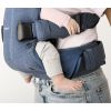 Marsupiu anatomic BabyBjorn One Denim Grey cu pozitii multiple de purtare 