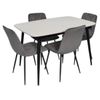купить Комплект стол и стулья Evelin di Costacurta стол DT-532R B + 4 стула YTC-080B Blu-14 (Dark grey) в Кишинёве 