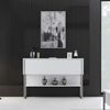 купить Стол Trendy Luxe, ArgintAlb, 120x80x30cm (GTR005832) в Кишинёве 