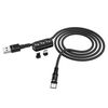 Hoco U98 3-in-1 Sunway multi-functional magnetic charging cable(iP/Micro/Type-C) 