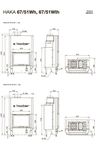 Каминная топка HOXTER HAKA 67/51Wh(67/51WIh) - с водяным теплообменником и подъемным механизмом