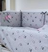 купить Детское постельное белье PernaMea Set lenjerie 8 piese Baby Panda Roz (PM.100262/1) в Кишинёве 