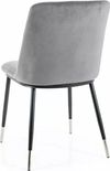 cumpără Scaun Signal Jill velvet czarny/chrom stel. bl.14 szary în Chișinău 