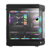 Case ATX GAMEMAX HYPE , w/o PSU, 3x120mm ARGB fans,ARGB HUB, TG, Dust Filter, Type-C, USB 3.0, Black 
