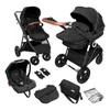 Carucior 3 in 1 BabyGo AIR Halime Black/Black 