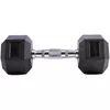 cumpără Ganteră LivePro 49883 Gantera Hex Rubber Dumbbell 2x27.5kg, LP8005/27.5/BK în Chișinău 