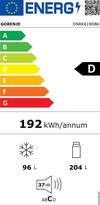 cumpără Frigider cu congelator jos Gorenje ONRK619DBK în Chișinău 