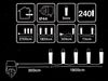 Luminite de Craciun "Fir" 240LED alb-cald, 18m cablu transparent