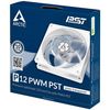 купить Case/CPU FAN Arctic P12 PWM PST, Pressure-optimised Fan with PWM PST, White/White, 120x120x25 mm, 4-Pin-Connector + 4-Pin-Socket, 200-1800rpm, Noise 0.3 Sone, 56.3 CFM (95.7 m3/h) (ACFAN00170A) в Кишинёве 