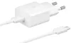 купить Зарядное устройство сетевое Samsung EP-T1510XW 15W Adapter (w C to C Cable) White в Кишинёве 