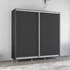 cumpără Dulap Mobildor-Lux Aron cu uși glisante (200x60x220H cm) Anthracite în Chișinău 