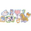купить Головоломка Hape E1648 Set puzzle 10 în 1 Prietenii de la Fermă в Кишинёве 