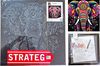 cumpără Tablou pe numere Strateg 57226 Elefant colorat 40x40cm (fundal negru) în Chișinău 